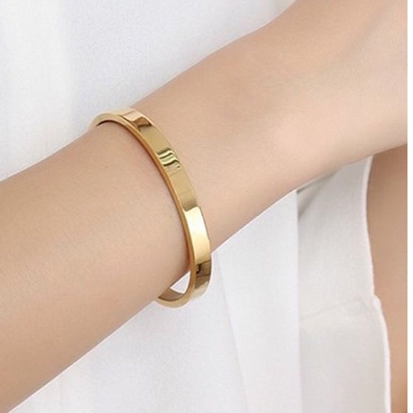 Personalized Custom made 18k Gold Bracelets Bangle - Picture 4 of 12